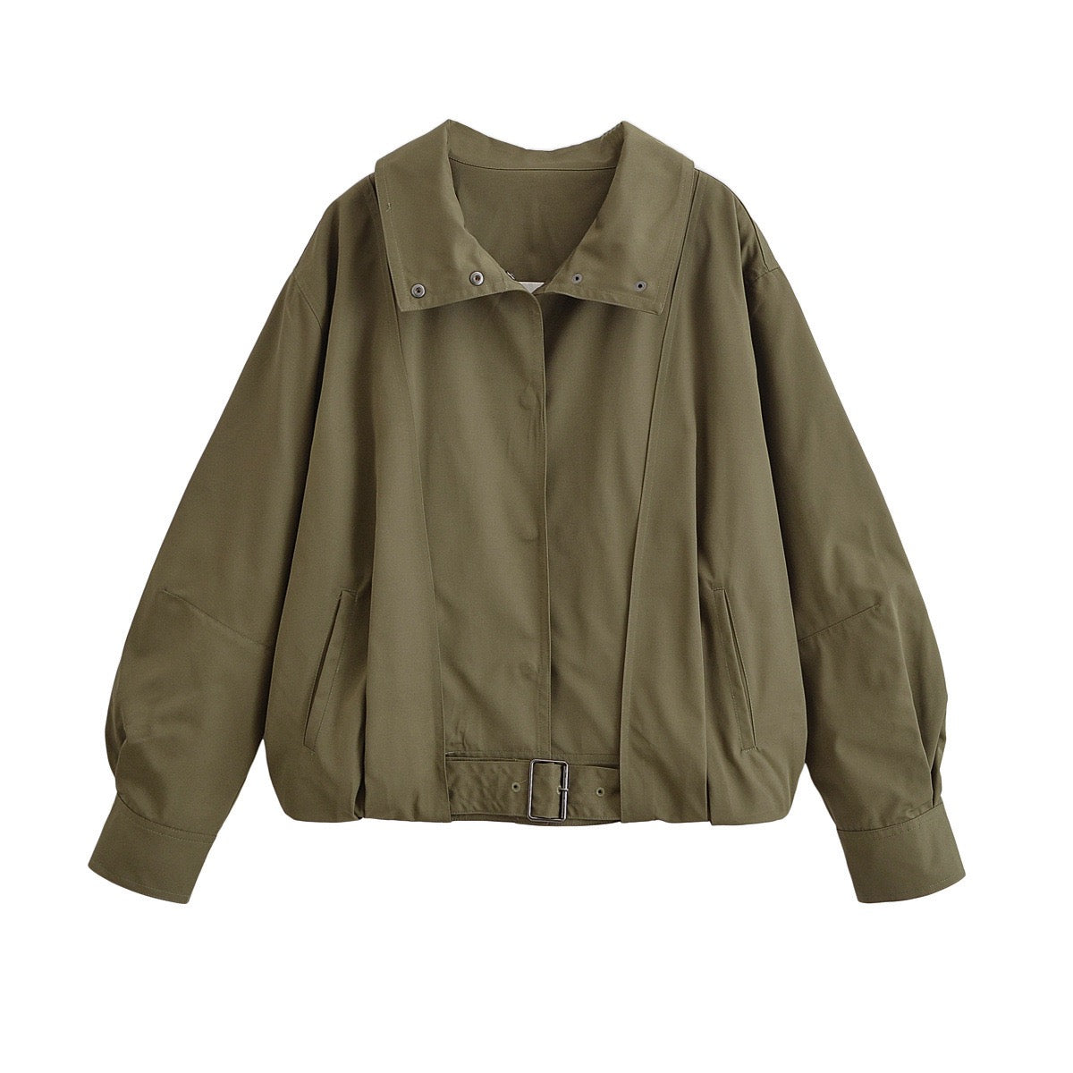 Oversize Jacke mit Gürtel