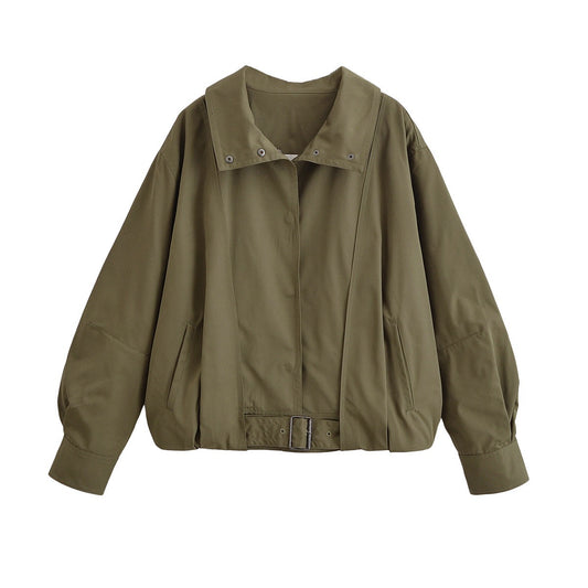 Oversize Jacke mit Gürtel