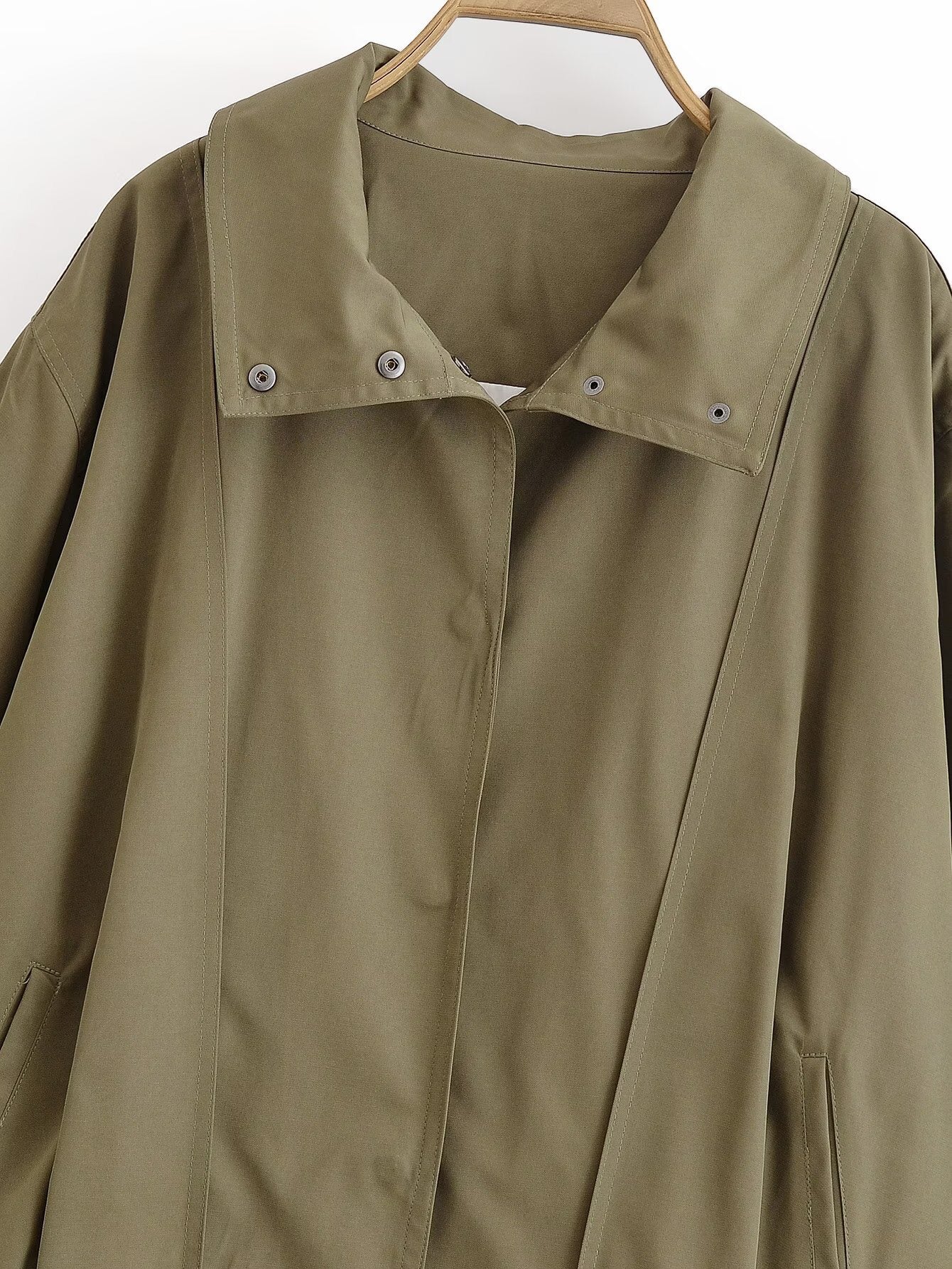 Oversize Jacke mit Gürtel