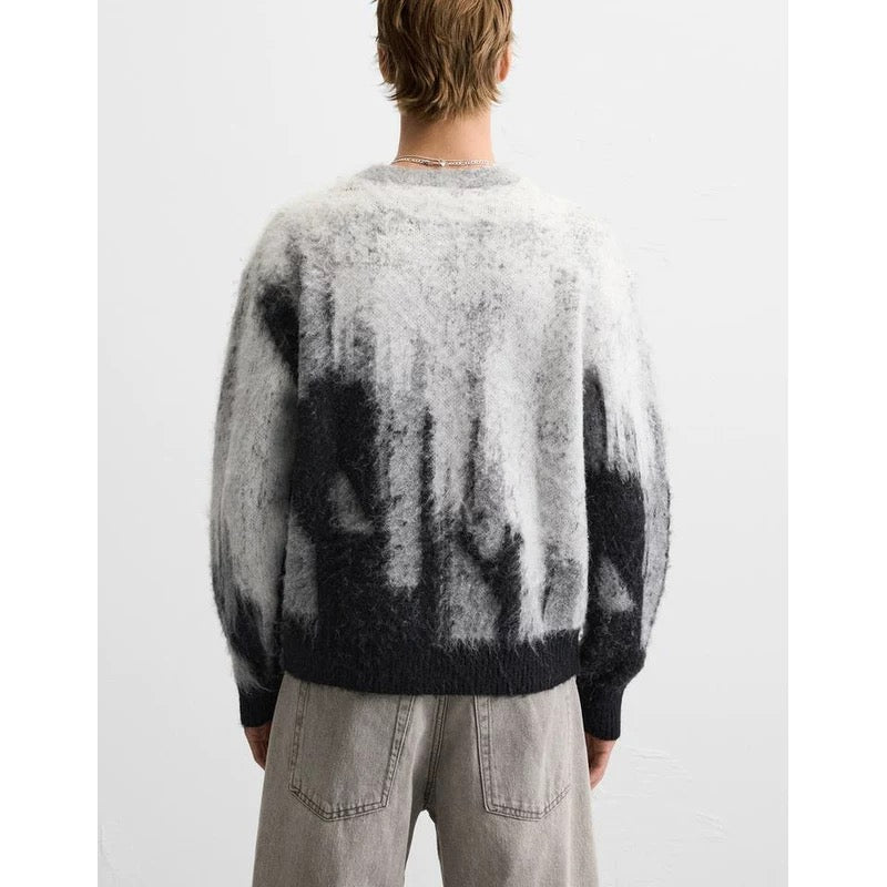 Streetstyle Pullover Grau-Schwarz