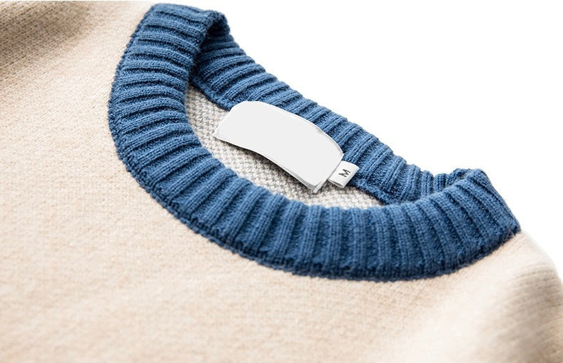 Strickpullover mit Bergmuster