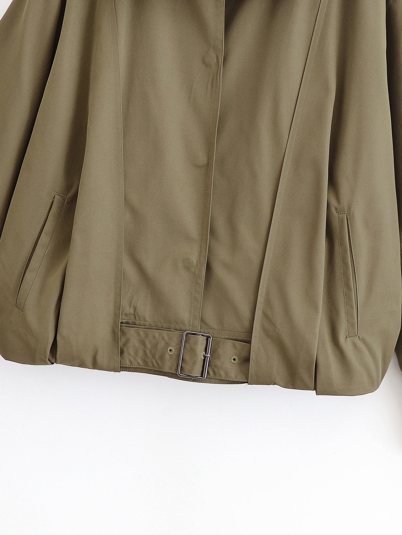 Oversize Jacke mit Gürtel