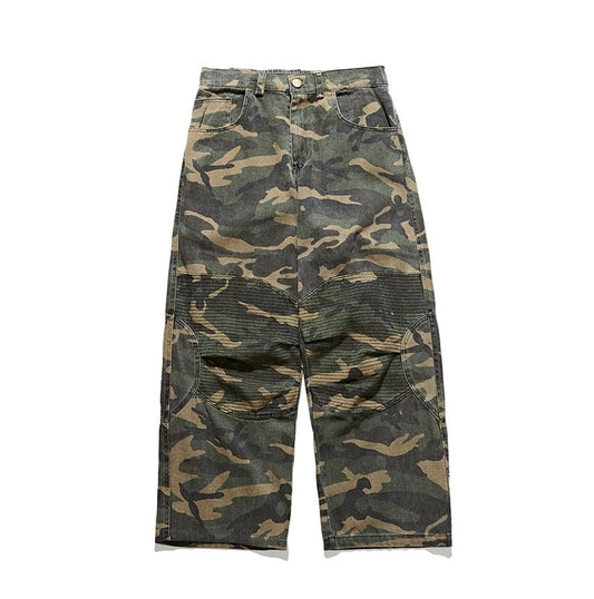 Camo Cargo Jeans – Streetwear Hose im Military Style