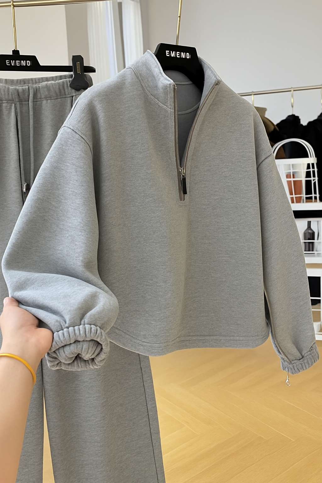 Streetwear Zweiteiler Grau