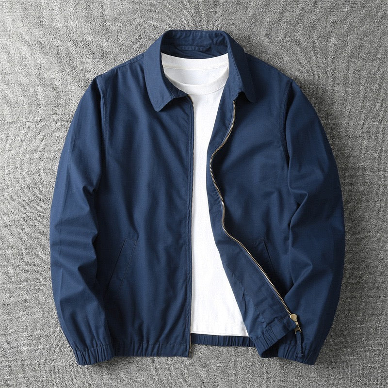 Klassische Herren Übergangsjacke mit Stehkragen