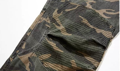 Camo Cargo Jeans – Streetwear Hose im Military Style