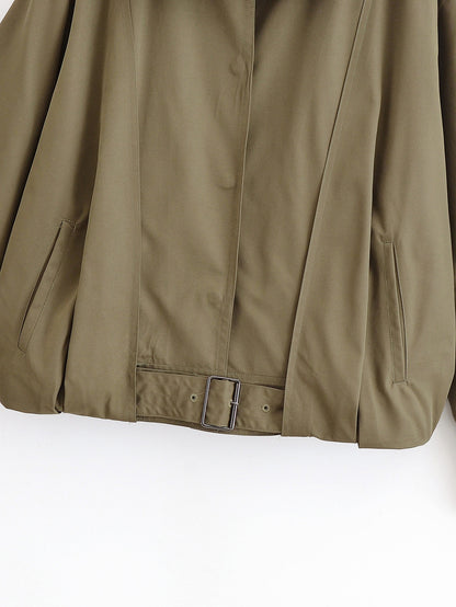 Oversize Jacke mit Gürtel