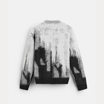 Streetstyle Pullover Grau-Schwarz