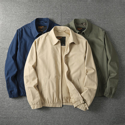 Klassische Herren Übergangsjacke mit Stehkragen